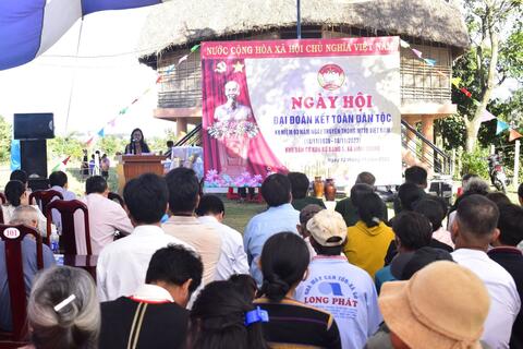 Thôn Kon Rơ Bang 1, xã Vinh Quang tổ chức Ngày hội Đại đoàn kết toàn dân tộc